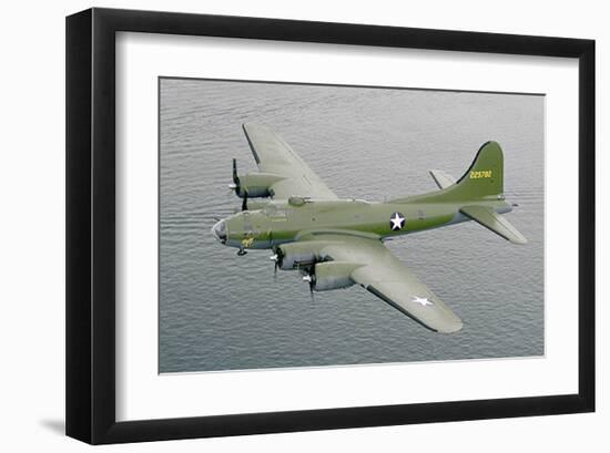 Restored B17F Flying Fortress-null-Framed Art Print