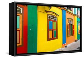 Restored Building in Little India, Singapore-null-Framed Stretched Canvas