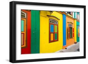 Restored Building in Little India, Singapore-null-Framed Photographic Print