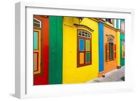 Restored Building in Little India, Singapore-null-Framed Photographic Print