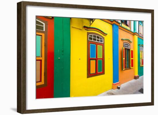 Restored Building in Little India, Singapore-null-Framed Photographic Print