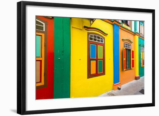 Restored Building in Little India, Singapore-null-Framed Photographic Print