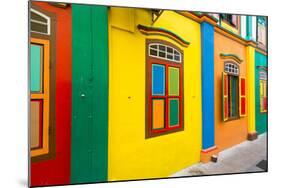 Restored Building in Little India, Singapore-null-Mounted Photographic Print