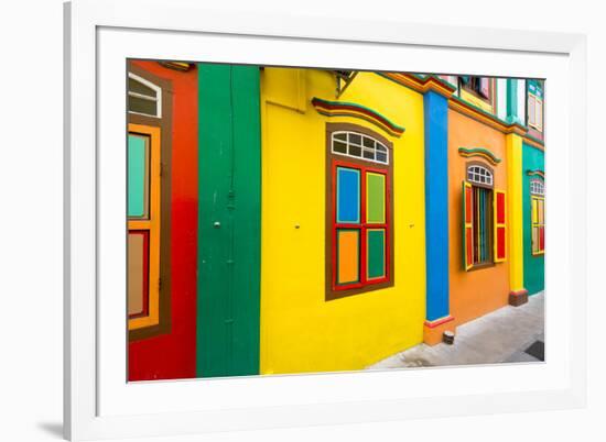 Restored Building in Little India, Singapore-null-Framed Photographic Print