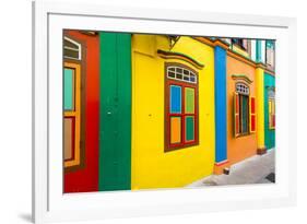 Restored Building in Little India, Singapore-null-Framed Photographic Print