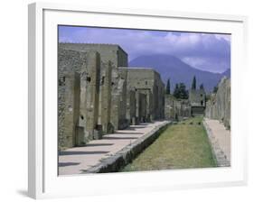 Restored Buildings in Roman Town Buried in Ad 79 by Ash Flows from Mount Vesuvius, Campania, Italy-Anthony Waltham-Framed Photographic Print