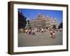 Restored Guildhouses, and the Brabo Fountain, Grote Markt, Antwerp, Belgium-Richard Ashworth-Framed Photographic Print