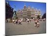 Restored Guildhouses, and the Brabo Fountain, Grote Markt, Antwerp, Belgium-Richard Ashworth-Mounted Photographic Print