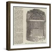 Restored Ironwork of the Chantry and Tomb of Henry V, in Westminster Abbey-null-Framed Giclee Print