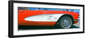 Restored Red 1959 Corvette, Fender Close-Up, Portland, Oregon-null-Framed Photographic Print