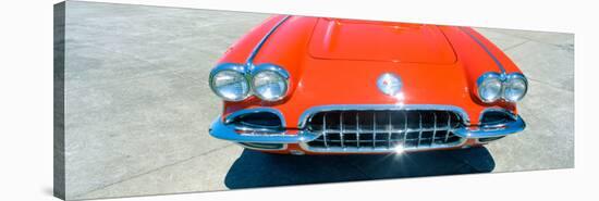 Restored Red 1959 Corvette, Front Close-Up, Portland, Oregon-null-Stretched Canvas