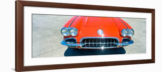 Restored Red 1959 Corvette, Front Close-Up, Portland, Oregon-null-Framed Photographic Print