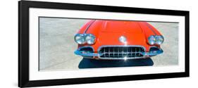 Restored Red 1959 Corvette, Front Close-Up, Portland, Oregon-null-Framed Photographic Print