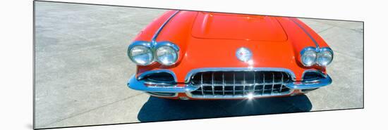 Restored Red 1959 Corvette, Front Close-Up, Portland, Oregon-null-Mounted Photographic Print