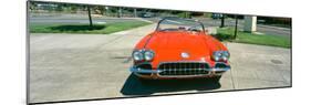 Restored Red 1959 Corvette, Front View, Portland, Oregon-null-Mounted Photographic Print