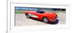 Restored Red 1959 Corvette, Side View, Portland, Oregon-null-Framed Photographic Print