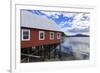 Restored salmon cannery museum, Icy Strait Point, Hoonah, summer, Chichagof Island, Inside Passage,-Eleanor Scriven-Framed Photographic Print