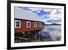 Restored salmon cannery museum, Icy Strait Point, Hoonah, summer, Chichagof Island, Inside Passage,-Eleanor Scriven-Framed Photographic Print