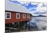 Restored salmon cannery museum, Icy Strait Point, Hoonah, summer, Chichagof Island, Inside Passage,-Eleanor Scriven-Mounted Photographic Print