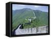 Restored Section of the Great Wall (Changcheng), Northeast of Beijing, Mutianyu, China-Tony Waltham-Framed Stretched Canvas