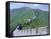 Restored Section of the Great Wall (Changcheng), Northeast of Beijing, Mutianyu, China-Tony Waltham-Framed Stretched Canvas