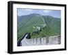 Restored Section of the Great Wall (Changcheng), Northeast of Beijing, Mutianyu, China-Tony Waltham-Framed Photographic Print