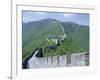 Restored Section of the Great Wall (Changcheng), Northeast of Beijing, Mutianyu, China-Tony Waltham-Framed Photographic Print