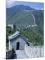 Restored Section with Watchtowers of the Great Wall, Northeast of Beijing, Mutianyu, China-Tony Waltham-Mounted Photographic Print