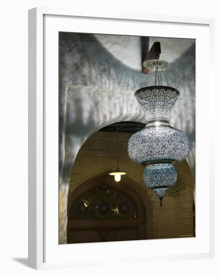 Restored Traditional Buildings of the Old Market, Souk Waqif, Doha, Qatar-Walter Bibikow-Framed Photographic Print