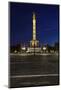 Restored Victory Column in the Evening, Street of the 17th of June, Berlin - Mitte, Germany-Axel Schmies-Mounted Photographic Print