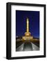 Restored Victory Column in the Evening, Street of the 17th of June, Berlin Mitte, Germany-Axel Schmies-Framed Photographic Print