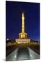 Restored Victory Column in the Evening, Street of the 17th of June, Berlin Mitte, Germany-Axel Schmies-Mounted Photographic Print