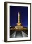 Restored Victory Column in the Evening, Street of the 17th of June, Berlin Mitte, Germany-Axel Schmies-Framed Photographic Print