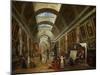 Restoring the Grande Galerie of the Louvre, 1796, on the Right, Robert Painting-Hubert Robert-Mounted Giclee Print