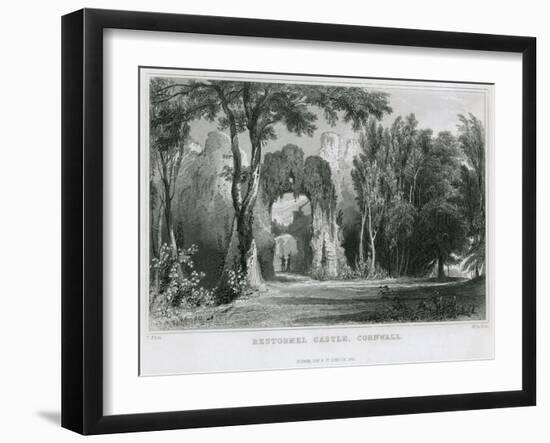 Restormel Castle, Cornwall-Thomas Allom-Framed Art Print