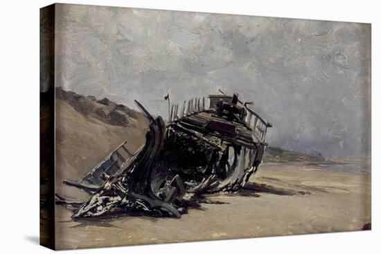Restos de un naufragio (San Juan de Luz), ca. 1882-Carlos de Haes-Stretched Canvas