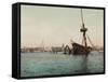 Restos Del U.S.S. Maine, Havana-William Henry Jackson-Framed Stretched Canvas