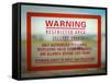 Restricted Access Sign-Mr Doomits-Framed Stretched Canvas