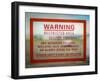 Restricted Access Sign-Mr Doomits-Framed Photographic Print