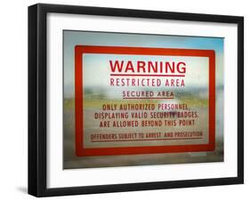 Restricted Access Sign-Mr Doomits-Framed Photographic Print