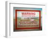 Restricted Access Sign-Mr Doomits-Framed Photographic Print