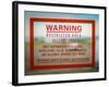 Restricted Access Sign-Mr Doomits-Framed Photographic Print