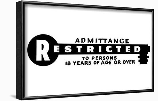 Restricted-null-Framed Poster