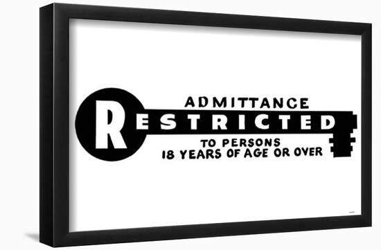 Restricted-null-Framed Poster