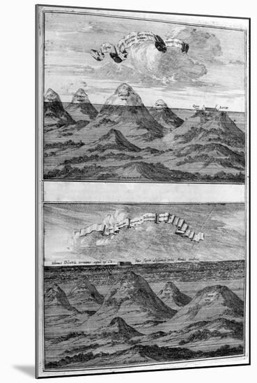 Result of the Deluge, 1675-Athanasius Kircher-Mounted Giclee Print