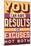 Results Not Excuses-Vintage Vector Studio-Mounted Premium Giclee Print