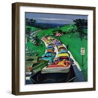 "Resume Safe Speed", May 30, 1959-Thornton Utz-Framed Giclee Print