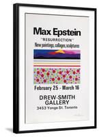 Resurrection, Exhibition of Paintings, Collages & Sculpture-Max Epstein-Framed Serigraph