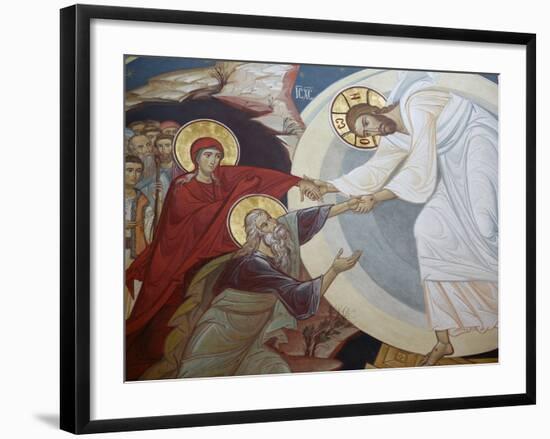 Resurrection. Jesus, Adam and Eve, Vienna, Austria, Europe-Godong-Framed Photographic Print