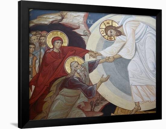 Resurrection. Jesus, Adam and Eve, Vienna, Austria, Europe-Godong-Framed Photographic Print